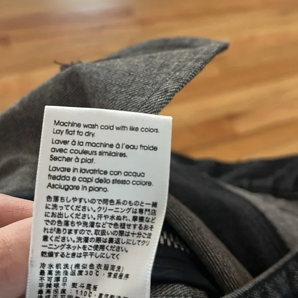 3.1 PHILLIP LIM High rise zip detail jean size 8